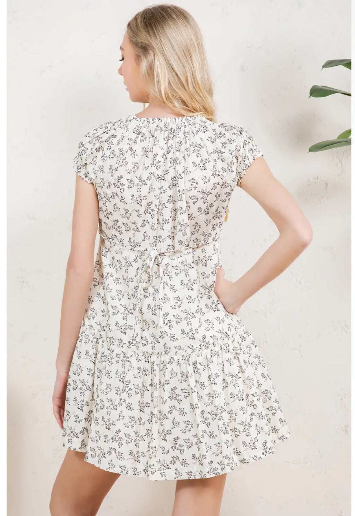 Black & White Floral Dress