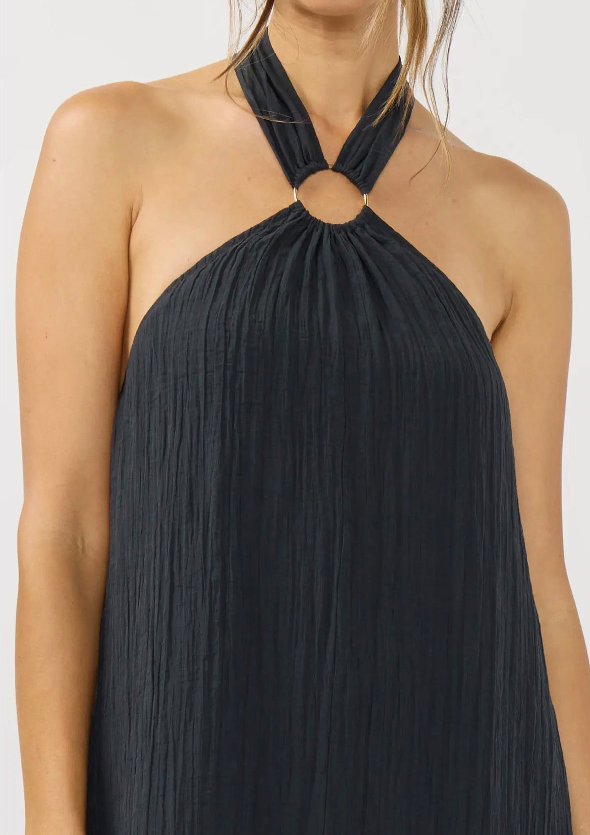 O-Ring Halter Dress