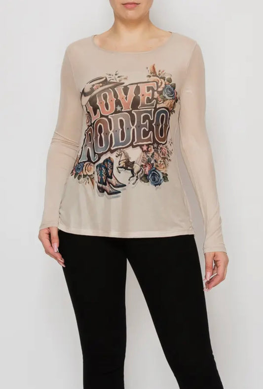 Love Rodeo Mesh Top