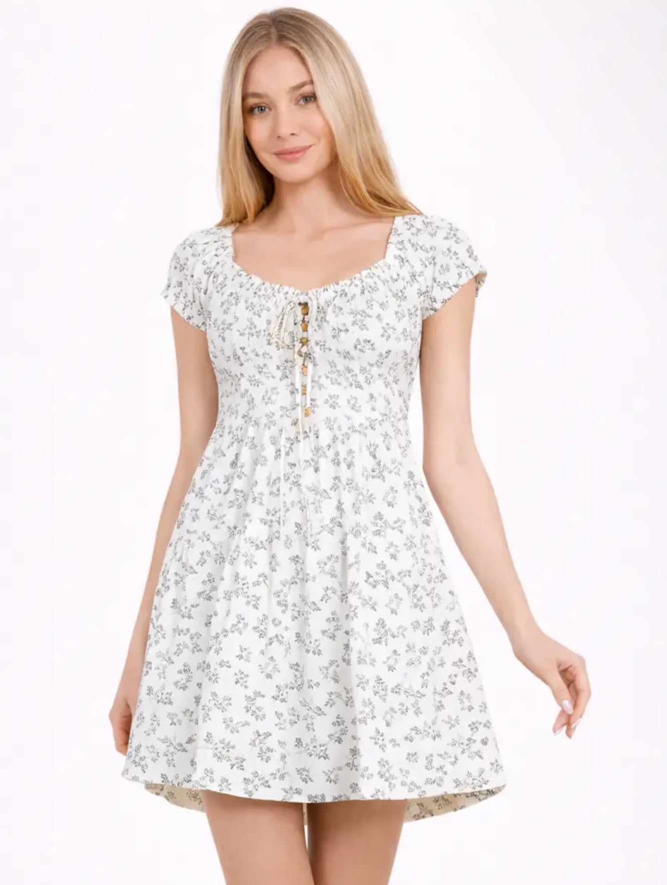 Black & White Floral Dress