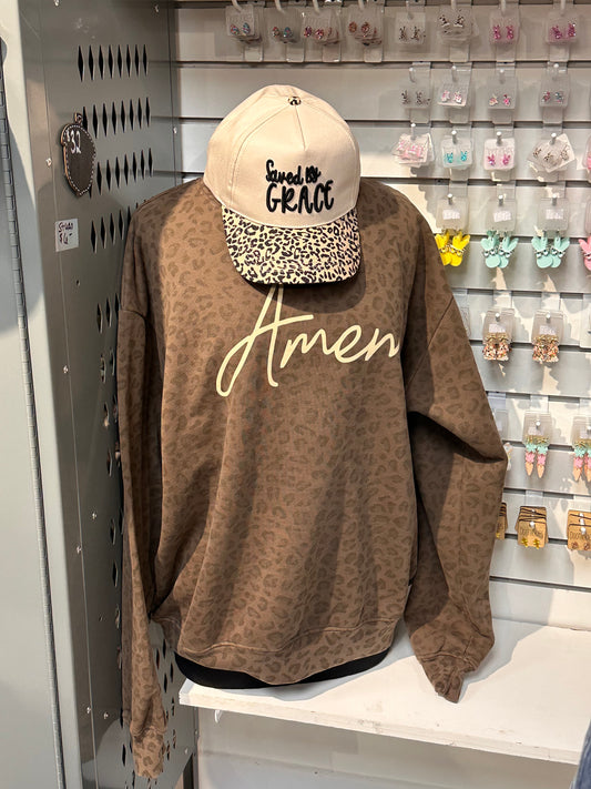AMEN Leopard Sweatshirt