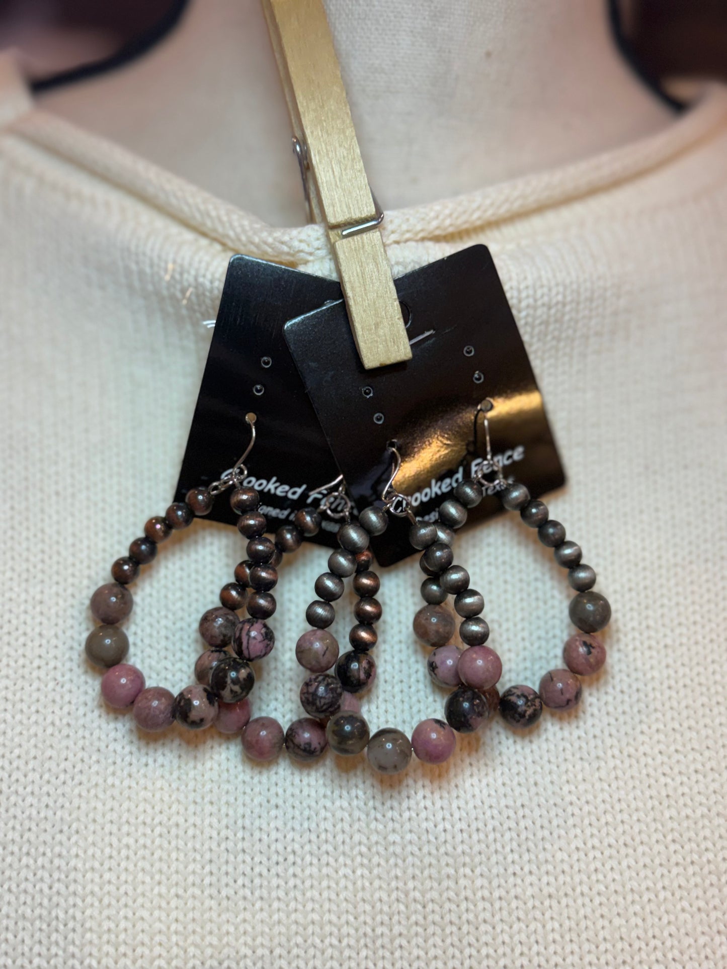 Bronze & Silver Earrings