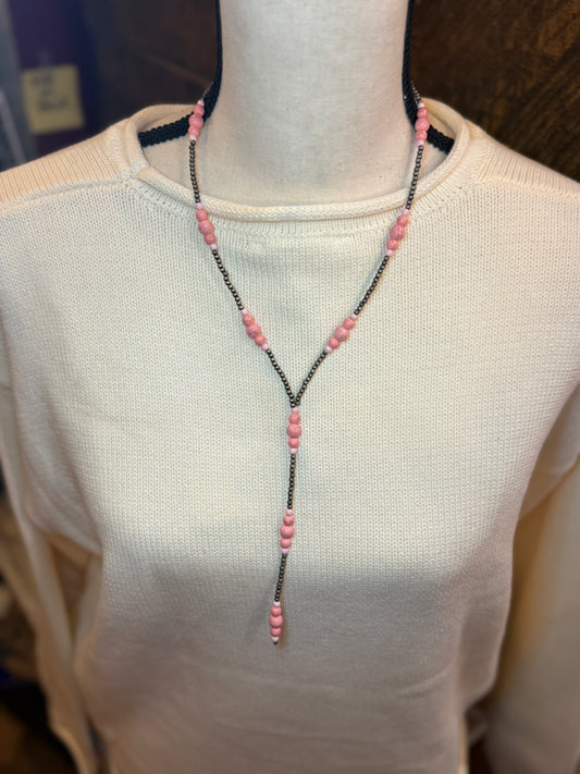 Pink line Necklace