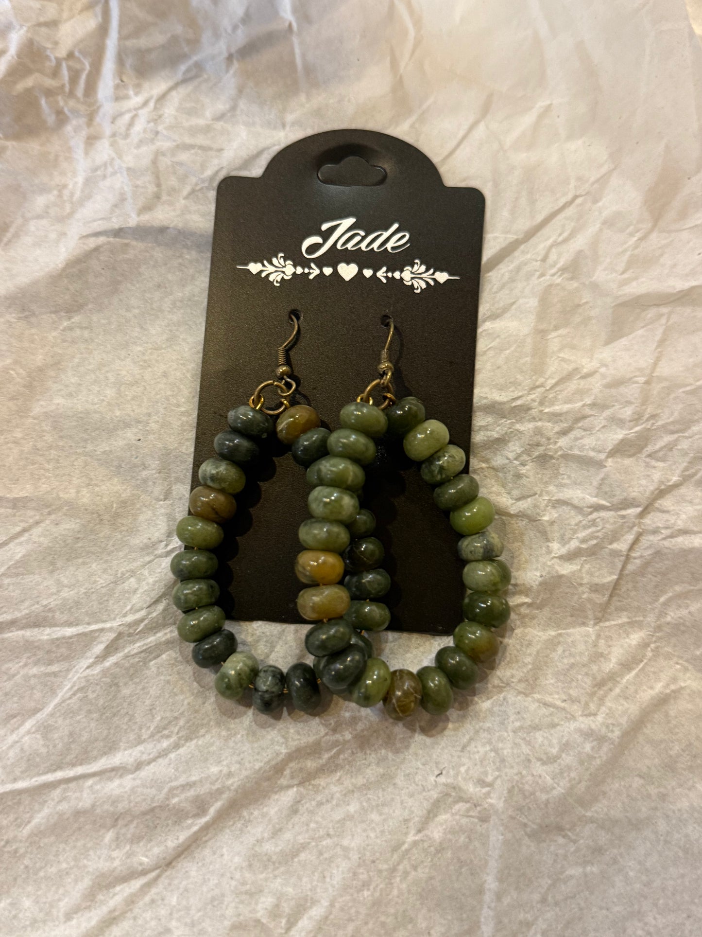Jade Oval Earrings