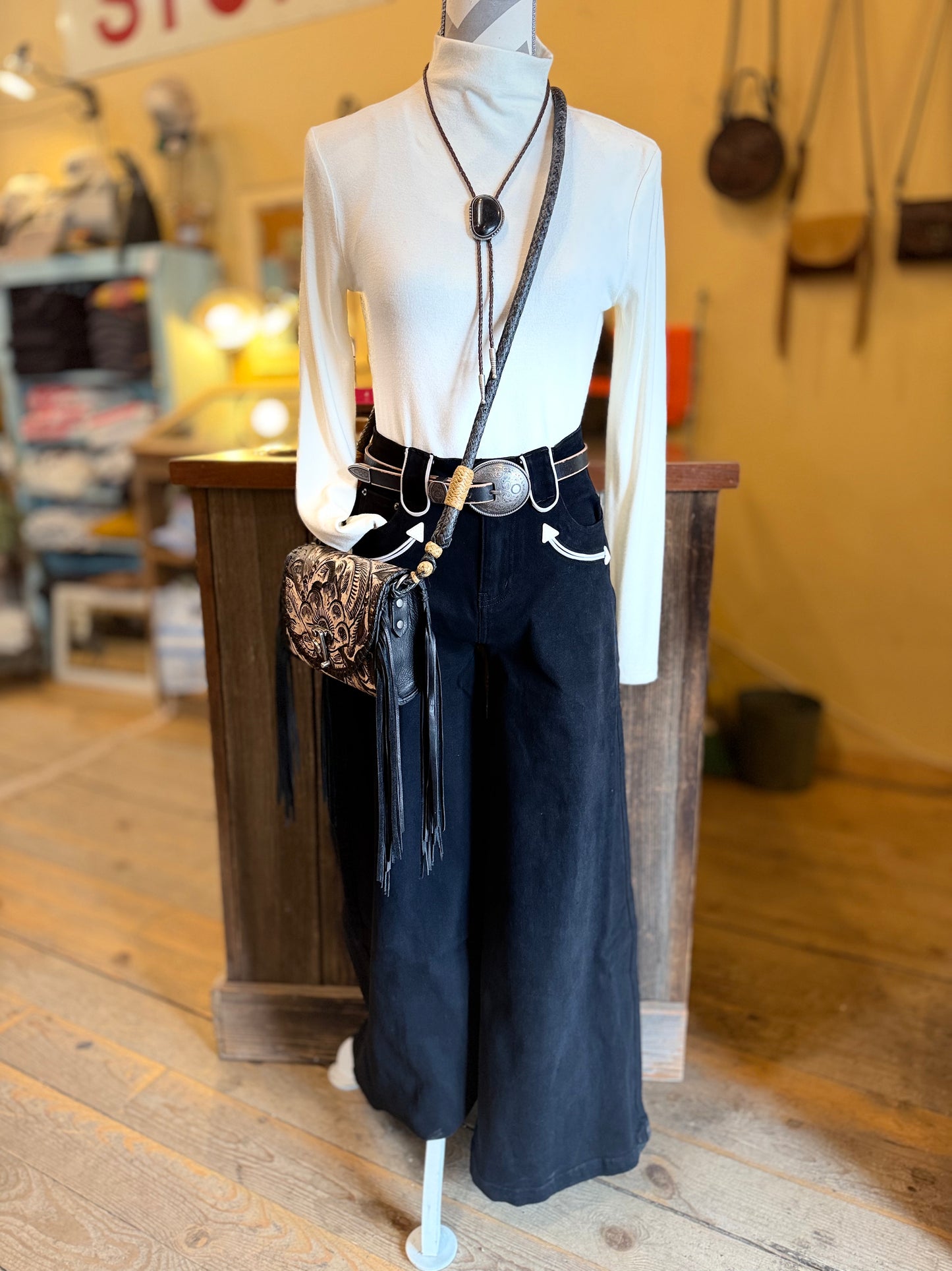 Smile Pocket Denim Pants