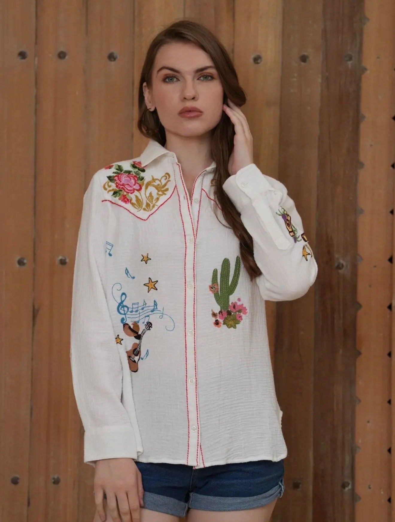 The Classy Cowgirl Button Up