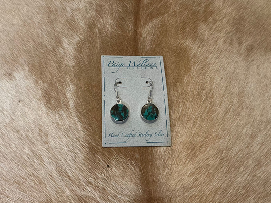 Paige Wallace Turquoise & Chocolate Earrings