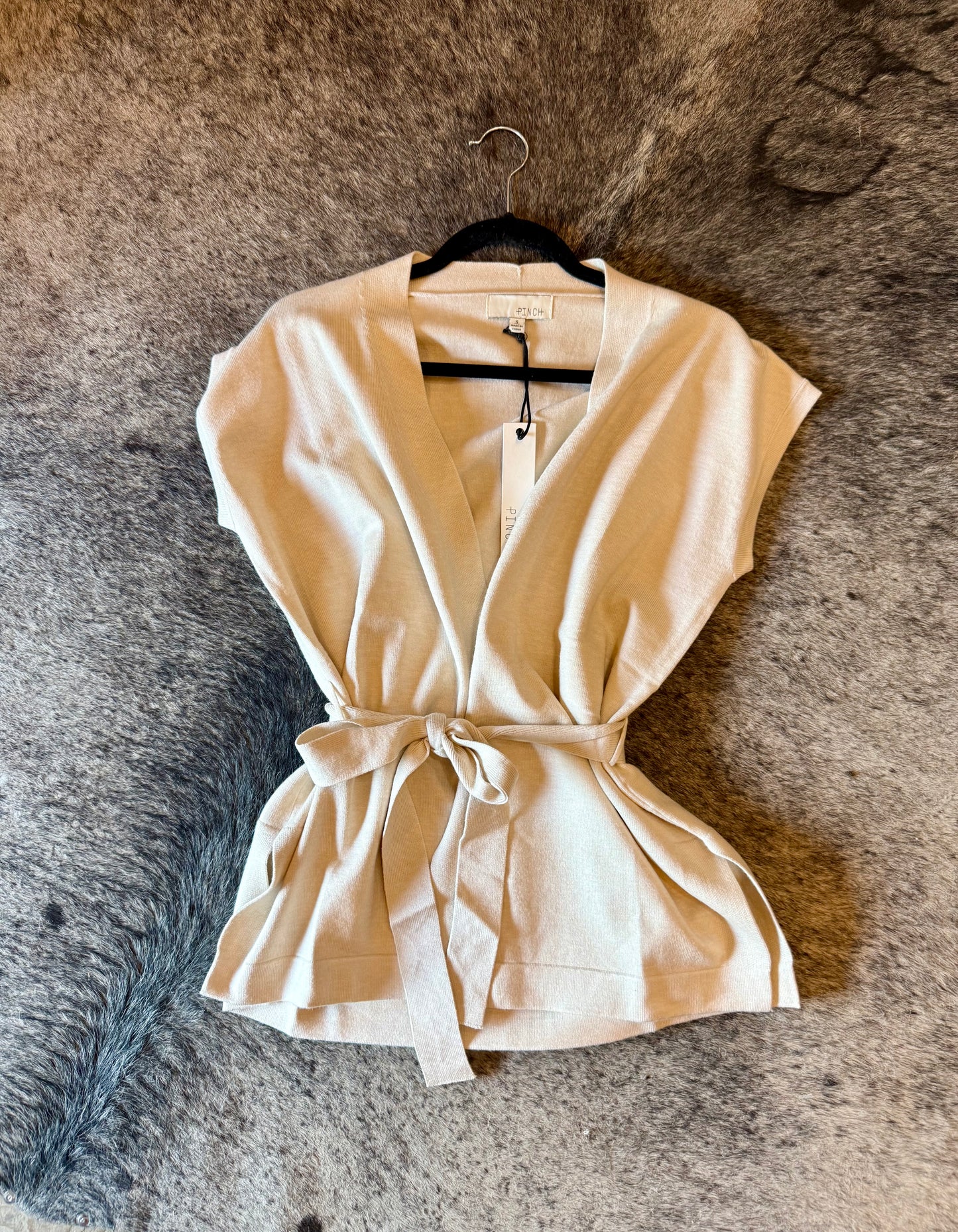Front-Tie Blazer Vest