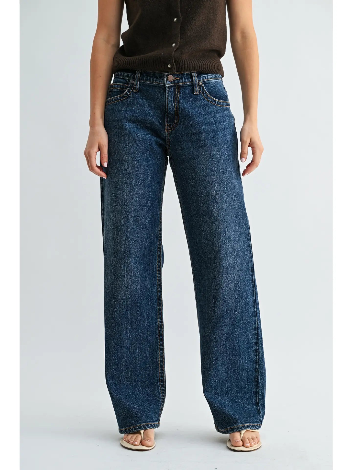 Classic Dark W/Vintage stitch detail