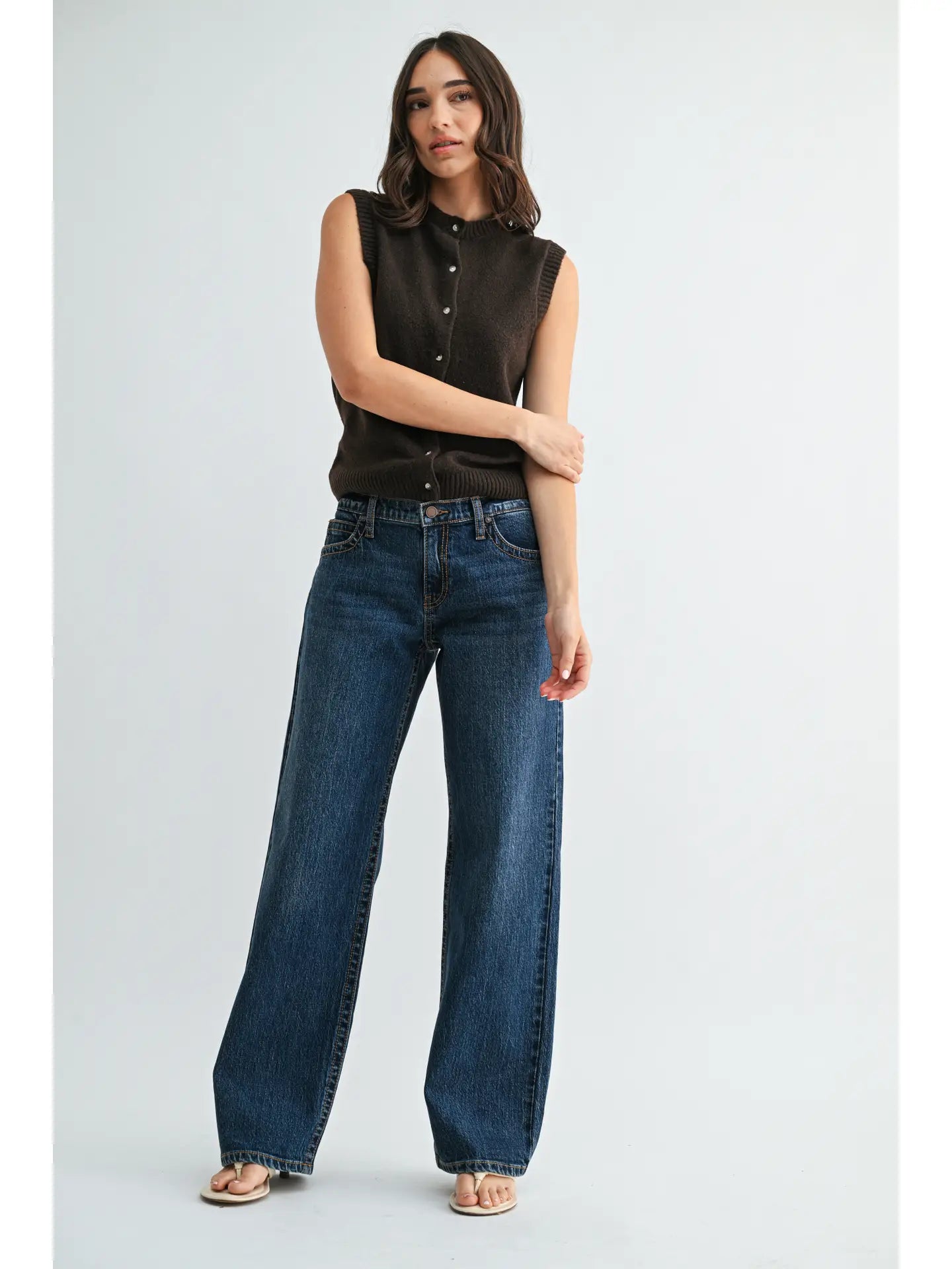 Classic Dark W/Vintage stitch detail