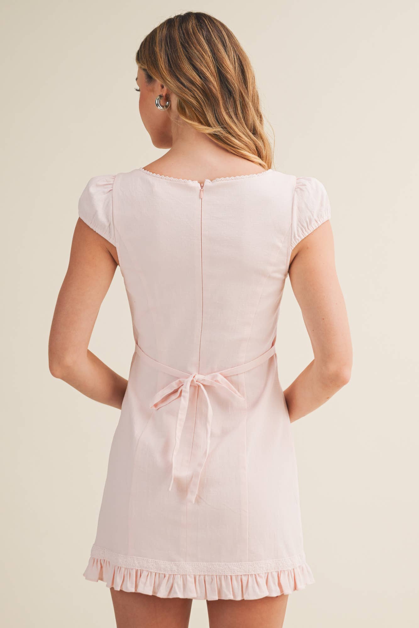 Lace-Trimmed Dress
