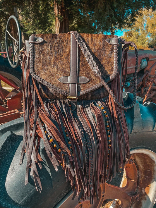 The Louvelle Cowhide Purse a Haute Southern Hyde