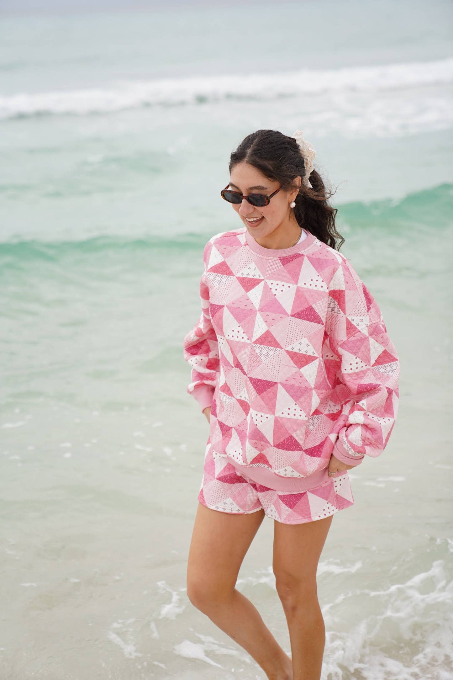 Gemma Quilted Patchwork Sweatshirt
