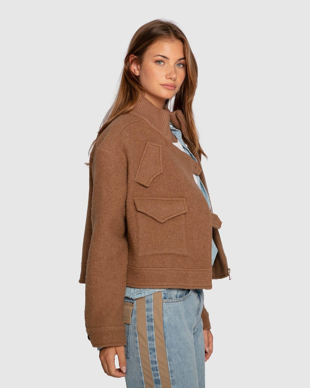 Crystal Skies Cropped Wool