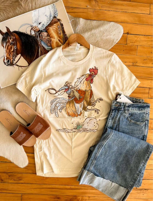 Rank Rooster Cowboy Tee