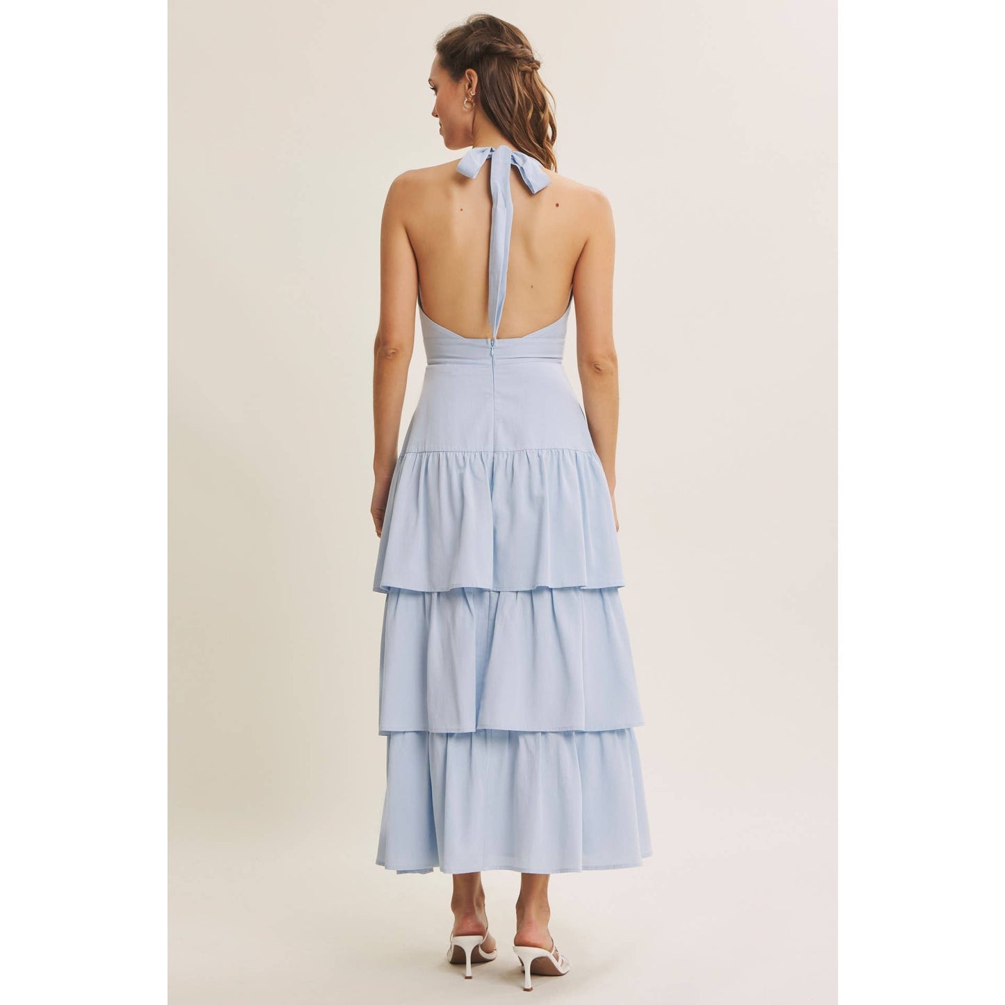 CASCADE RUFFLES DRESS