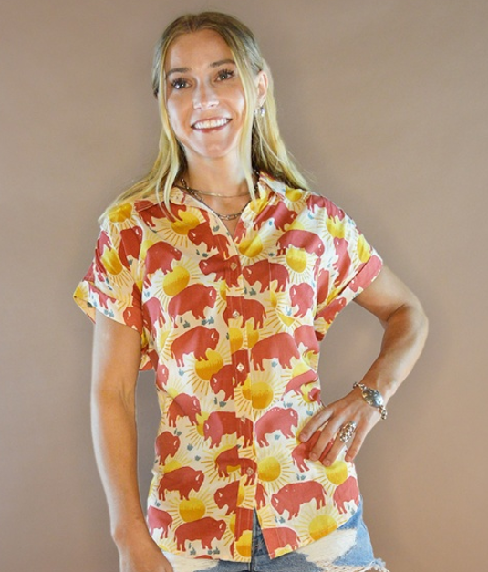 Sunset Buffalo Blouse