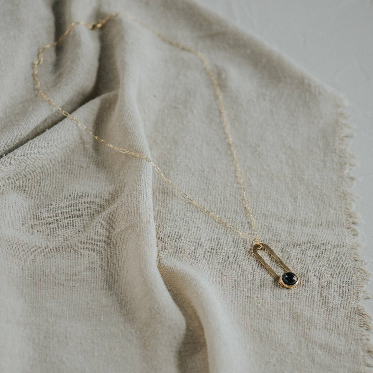 Gulch Necklace // Copper Obsidian // Demi-Fine Gold
