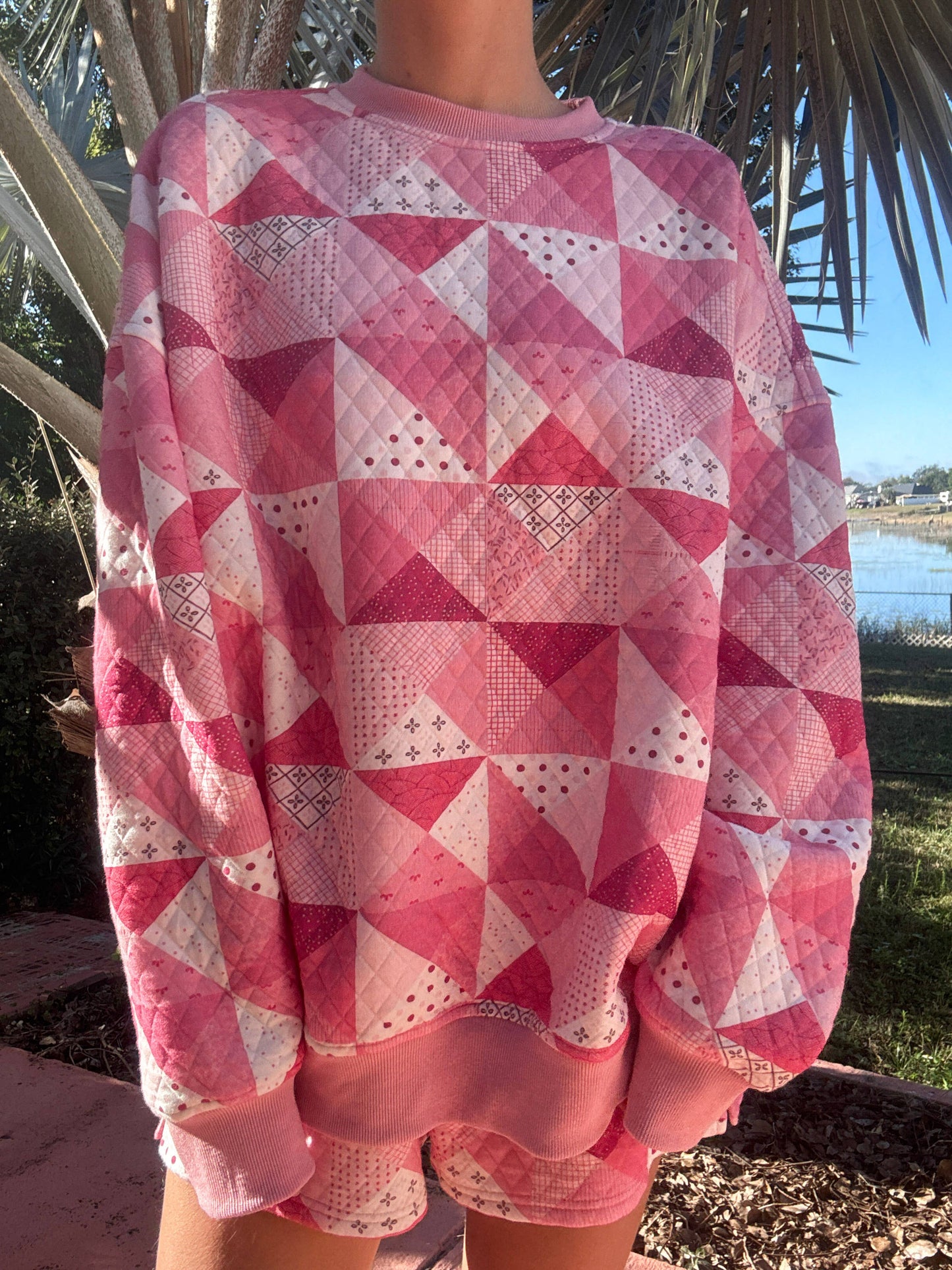 Gemma Quilted Patchwork Sweatshirt