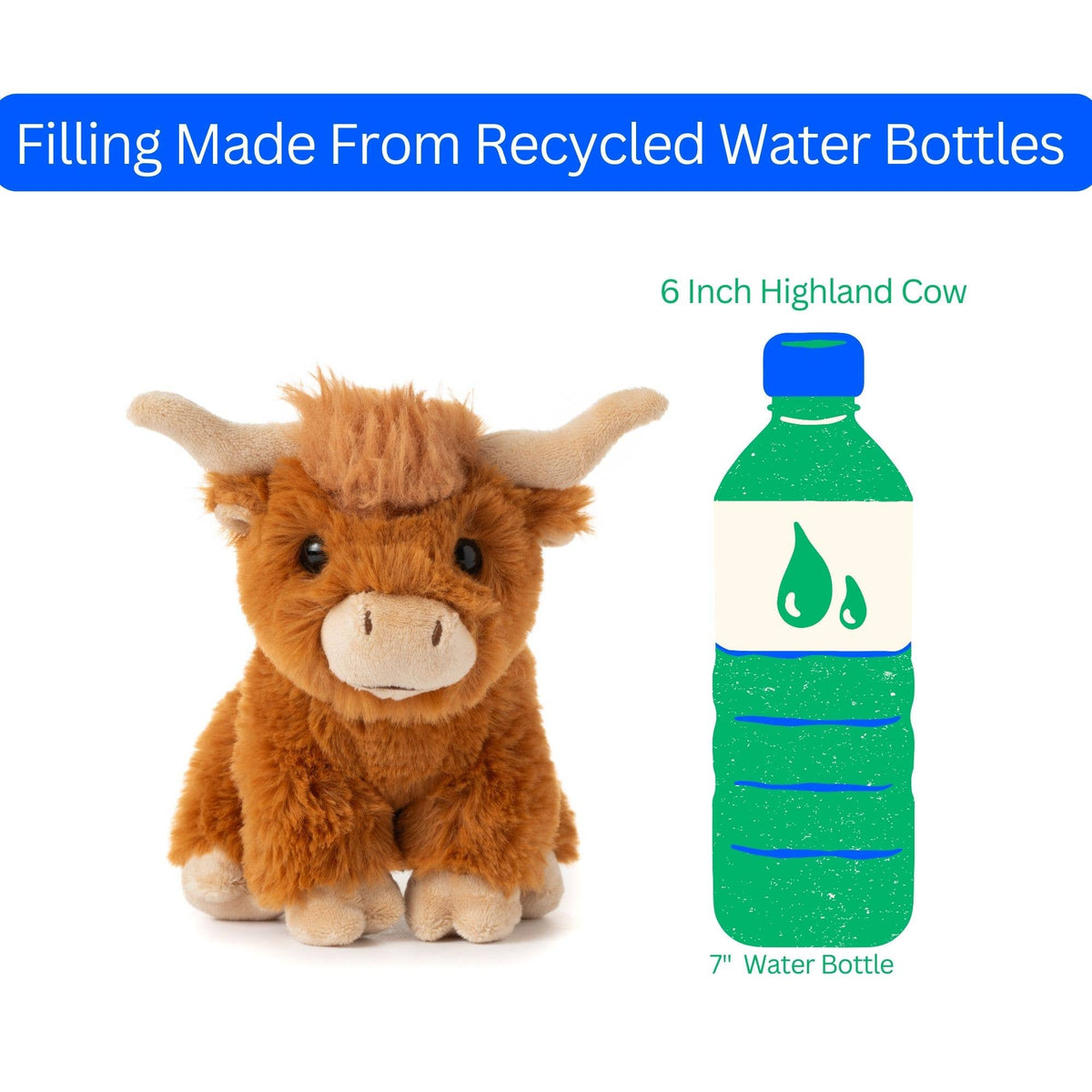 Wild Onez Highland Cow  6" (15cm)